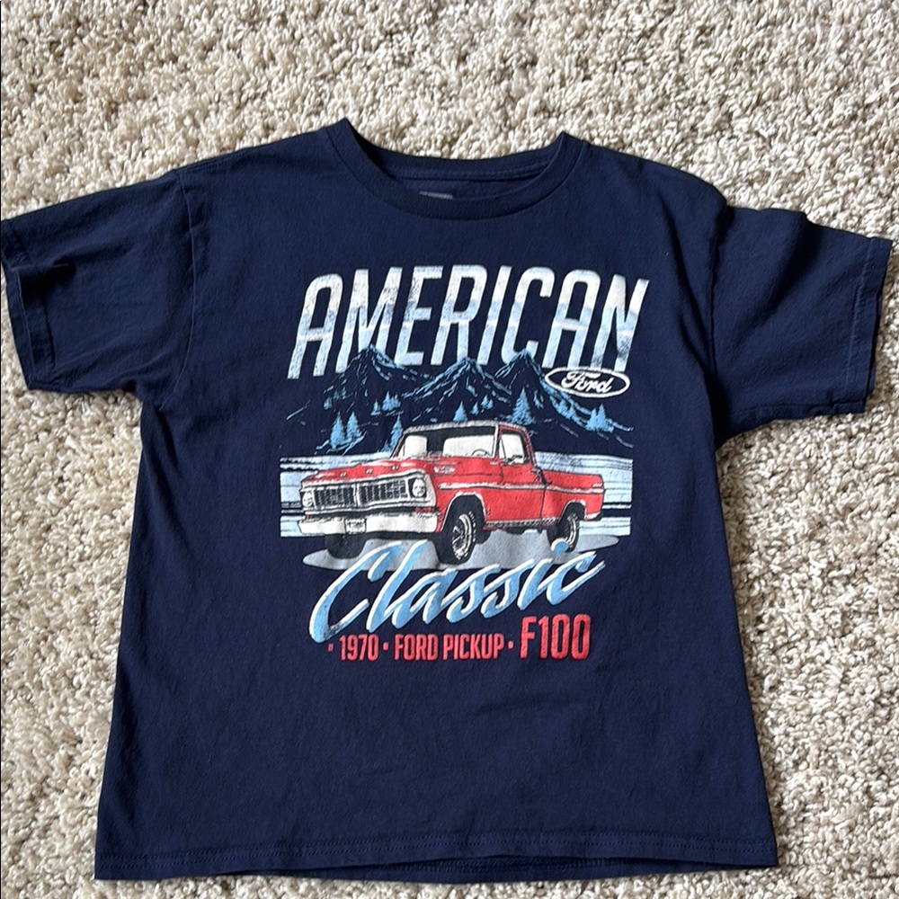 Ford Vintage Americana Tee Blue and Red
